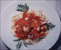 MANTI WITH SHRIMPS